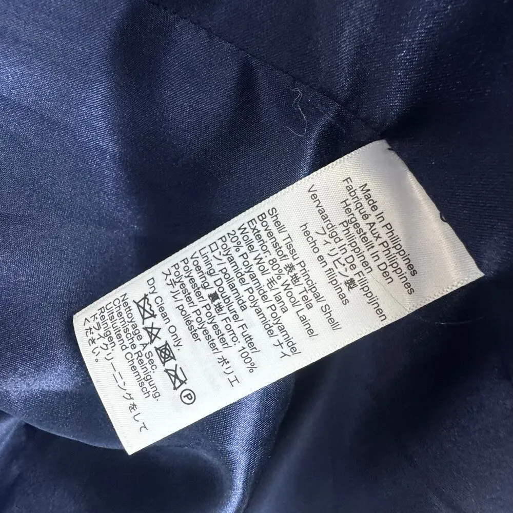 J. Crew Toscana Coat in Italian Stadium-Cloth Wool Blend Black Size 10 NWT - Picture 12 of 12